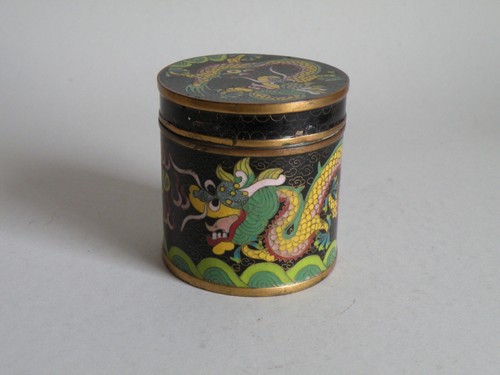 Antike cloisonne drachendose - antike,
