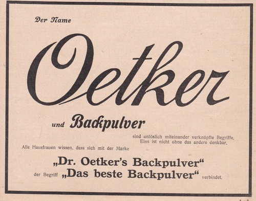 Oetker werbung reklame - oetker,