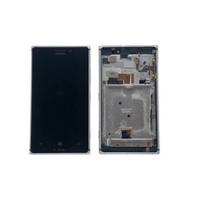 Bildschirm LCD + Taktil Mit Rahmen Original Silber Für Nokia Lumia 925 Demontage