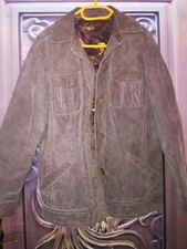 TOLLE DAMEN LEDERJACKE IN BRAUN ANTIK, DICKES LEDER GR. 44,,