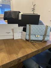 Chanel Tasche 2.55 Blau Full Set