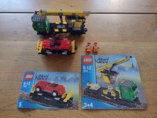 Lego® City Eisenbahn - aus 7898 Set 3,4,5 - Kranwagen + Autotransporter - mit BA