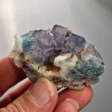 Video🌈kleine blaue Fluorit Stufe mit Phantomen Burgfelsen Wittichen Schwarzwald