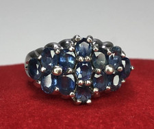 Vintage Silber Ring mit Blauen