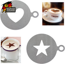 Edelstahl-Schablonen Kaffee