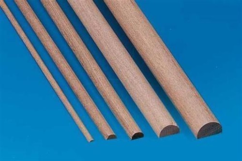 Krick halbrundstab holz 5x3 - krick, 1,5x3