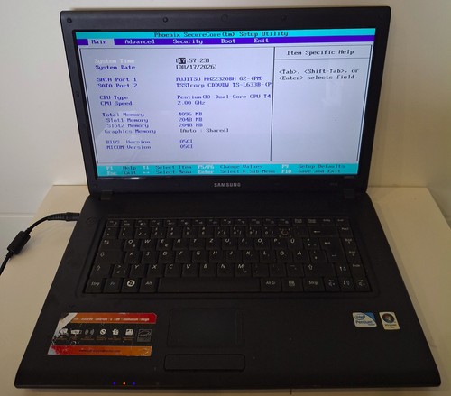 Samsung r519 notebook - 15,4'',