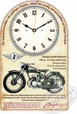 Oldtimer Wanduhr Motiv Zündapp DB 203 Comfort Motorrad Geschenk