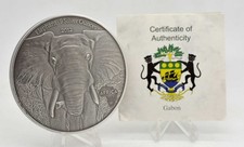 9 oz Silber Gabun Elefant 2012