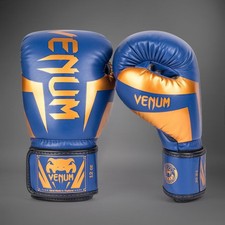 Venum Elite Boxhandschuhe 10oz Royal Blue Gold