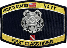 US Navy Usn Uniform patch Aufnäher First Class Diver