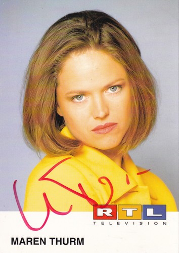 Autogramm maren thurm - -,