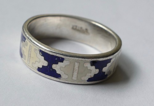 Indianerschmuck ring blaue - indianerschmuck,