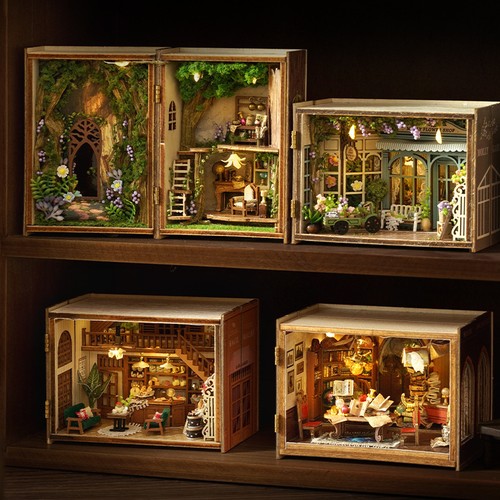 Diy miniatur book nook - diy,
