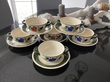 ?Villeroy & Boch Bauernblume 6 Suppentassen mit Untertassen  (Regal.201)