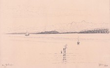 Bodensee Segelboote Landschaft