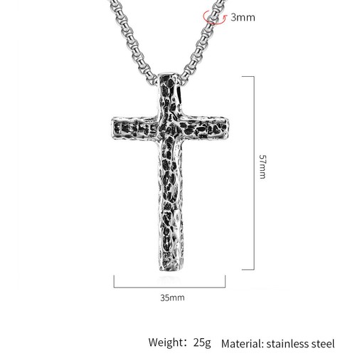 Punk schmuck edelstahl kreuz - schmuck,