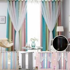 Sterne Vorhang Verdunkelungs Vorhänge mit Ösen Gardinen Doppelter Kinderzimmer