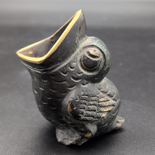 Bronze messing figur vogel - figur,