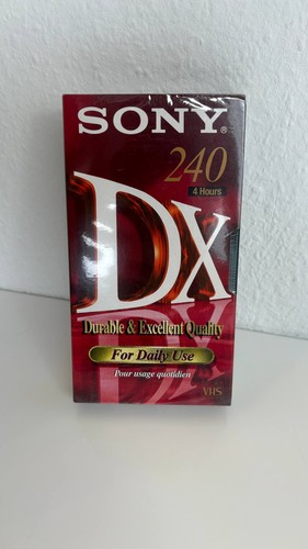 Vhs leerkassette sony 240 - leerkassette, dx
