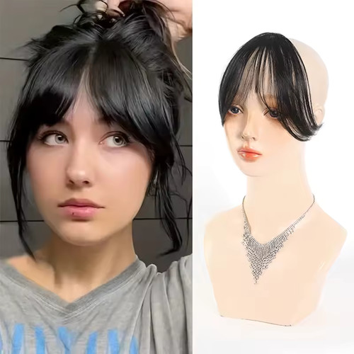 100 echthaar air - air, bangs