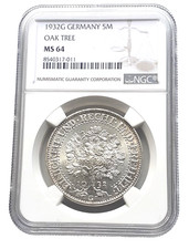 =80euroOFF= Weimar 5 Mark 1932