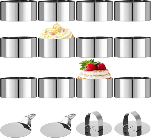 Stück dessertringe und - 12,