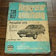 PEUGEOT 205 Benziner 1983- Motor Getriebe Fahrwerk Elektrik WERKSTATT HANDBUCH