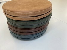 Lederkissen Rundkissen