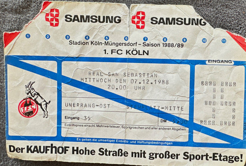 Ticket köln vs - ticket, 1.