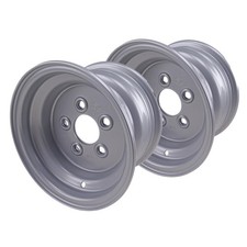 2er Set Felge 6.00 x 10 H2 Mittenloch 67mm LK 112, 5 Loch, ET -4 f. PKW Anhänger