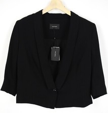 Cop Copine Amil Blazer Damen (Eu) 42 Abgeschnitten Schal Revers Dreiviertel Arm