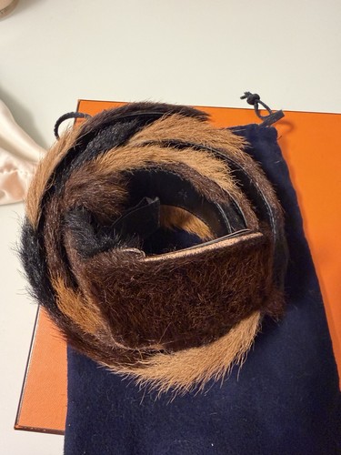Prada leder fell gürtel - prada,