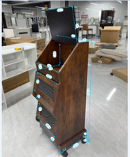 Kartoffelschrank Gemüseregal Kartoffelkiste mit Rädern