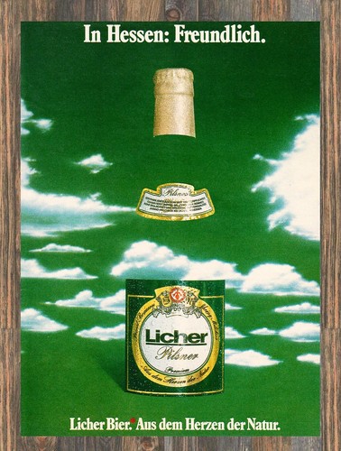 Licher bier reklame - bier,