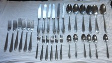 alt DDR Besteck Löffel Esslöffel Teelöffel Gabel Teelöffel 30 Teile vers. Muster