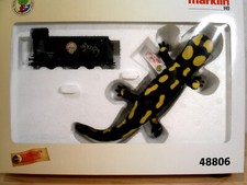 STEIFF MÄRKLIN SET - MÄRKLIN H0 48806 GÜTERWAGEN MIT STEIFF SALAMANDER-EDITION
