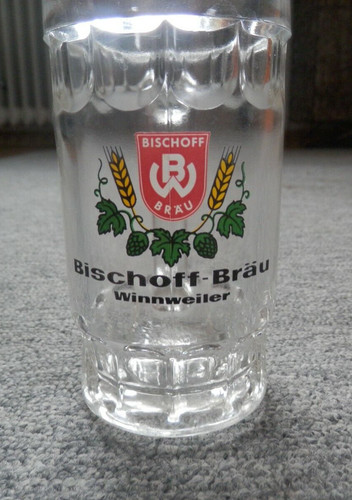 Bier krug glas bischoff bräu - ,