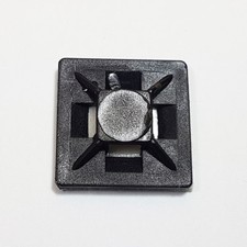 Kabelbinderbasis selbstklebend 20 mm x 20 mm 2-Wege Reißverschluss Binder Halterung KEIN Schraubenloch