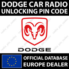 DODGE RADIO PIN CODE NAVI BECKER HARMAN MOPAR VP2 VP3 VP4 UCONNECT 7 8.4 12 INCH