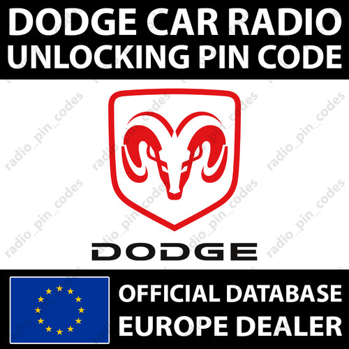 Dodge radio pin - pin, code
