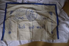 Übertuch Spruchtuch Haus Herd