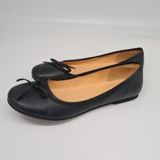 Grand Step Ballerina Leder Gr. 38 bis 42 Schwarz Damen Schuhe NEU (722)