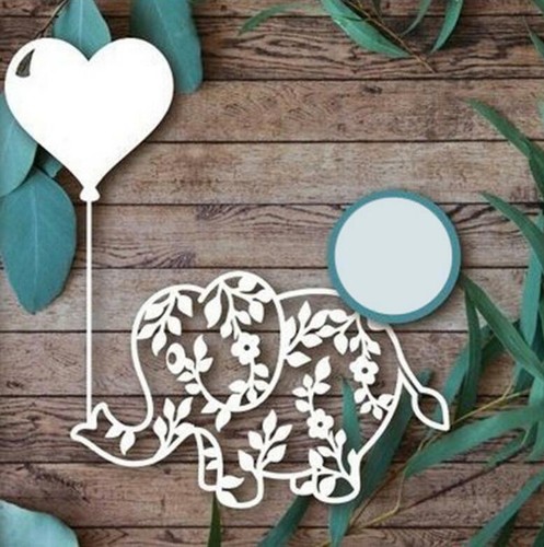 Elefant metall prägen stencil - metall,