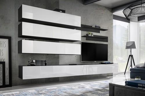 Anbauwand wohnwand wohnzimmer - anbauwand,
