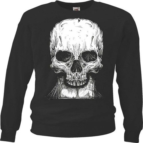 Sweatshirt vintage skull - sweatshirt,