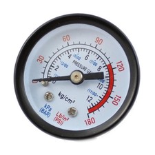 Neu Manometer 0-12 bar 1/4" AG