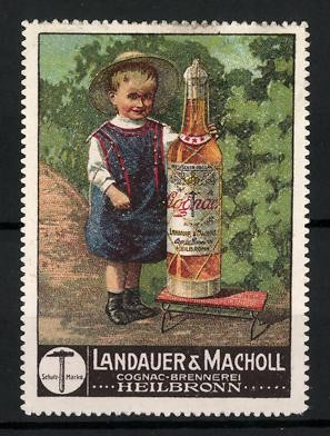 Reklamemarke cognac brennerei - reklamemarke, cognac-brennerei