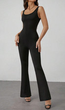 Tall XL 44 Eleganter sexy Overall Jumpsuit Catsuit Einteiler Ganzanzug Unitard