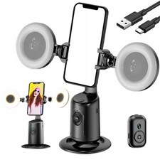 360° AI Auto Face Tracking Stativ Smart Handy Selfie Stick mit 2 Selfie Licht DE